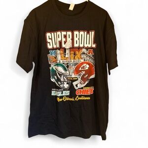 Philadelphia Eagles Kansas City Chiefs Shirt Mens Large NFL Football Super Bowl